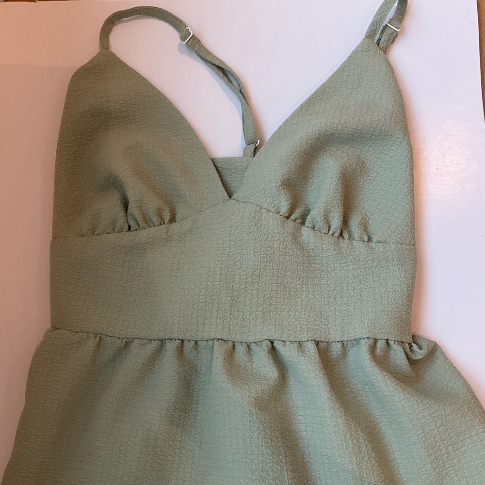 Sage Green Mini Dress - Size XXS